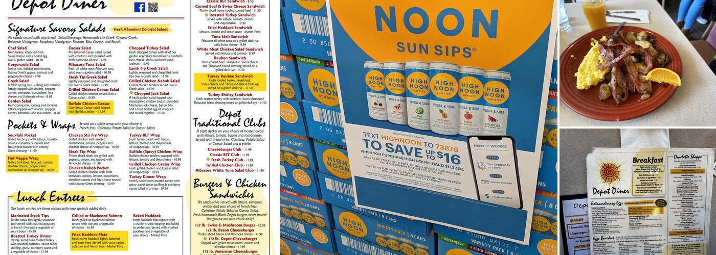 Depot Diner Menu
