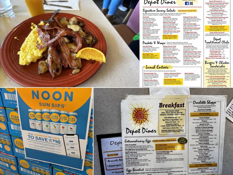 Depot Diner Menu
