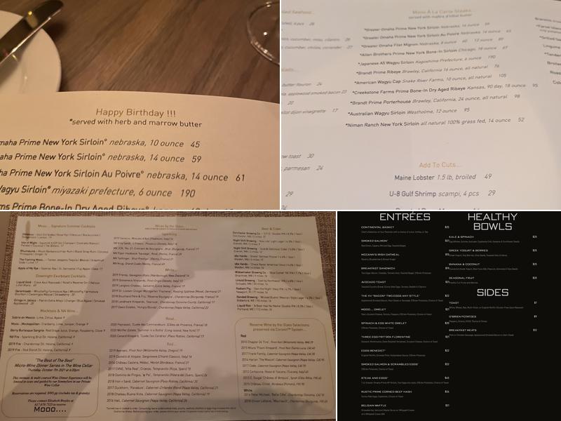 Mooo....Beacon Hill Menu