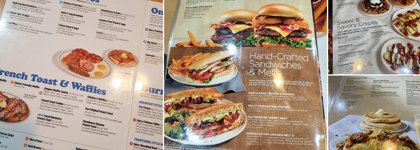 IHOP Menu