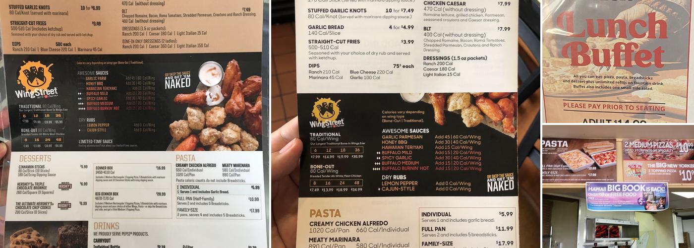 Pizza Hut Menu