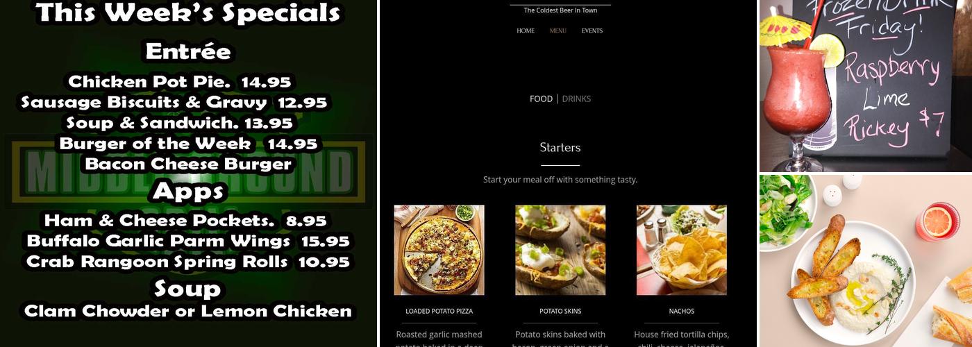 Middle Ground Grill Menu