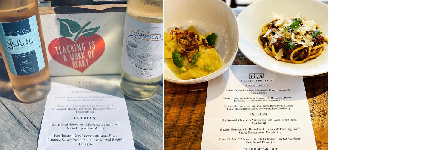 Riva Restaurant Menu