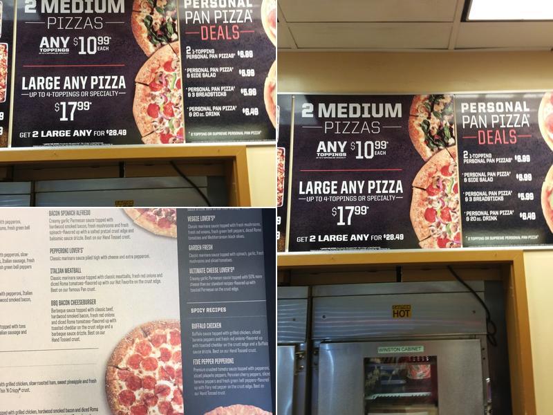 Pizza Hut Menu