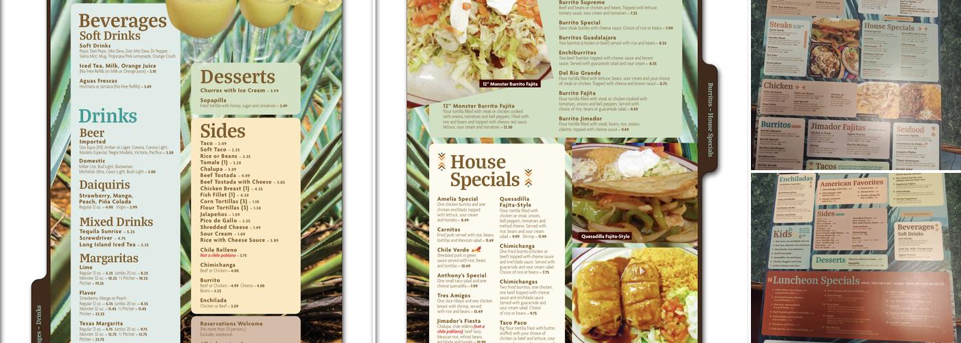 Jimador Bar and Grill LLC Menu