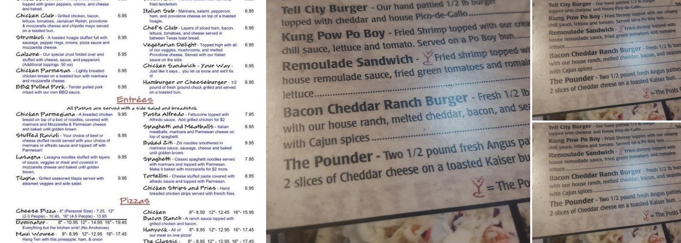 The Post Menu