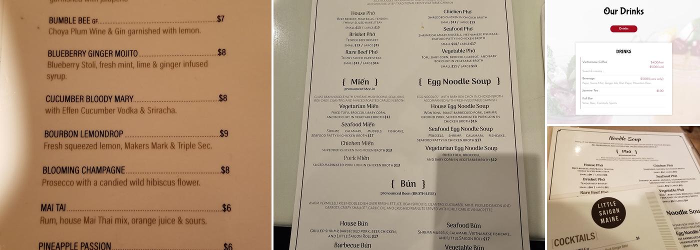 Little Saigon Restaurant Menu