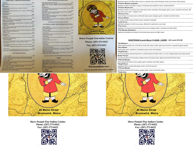 Shere Punjab Menu