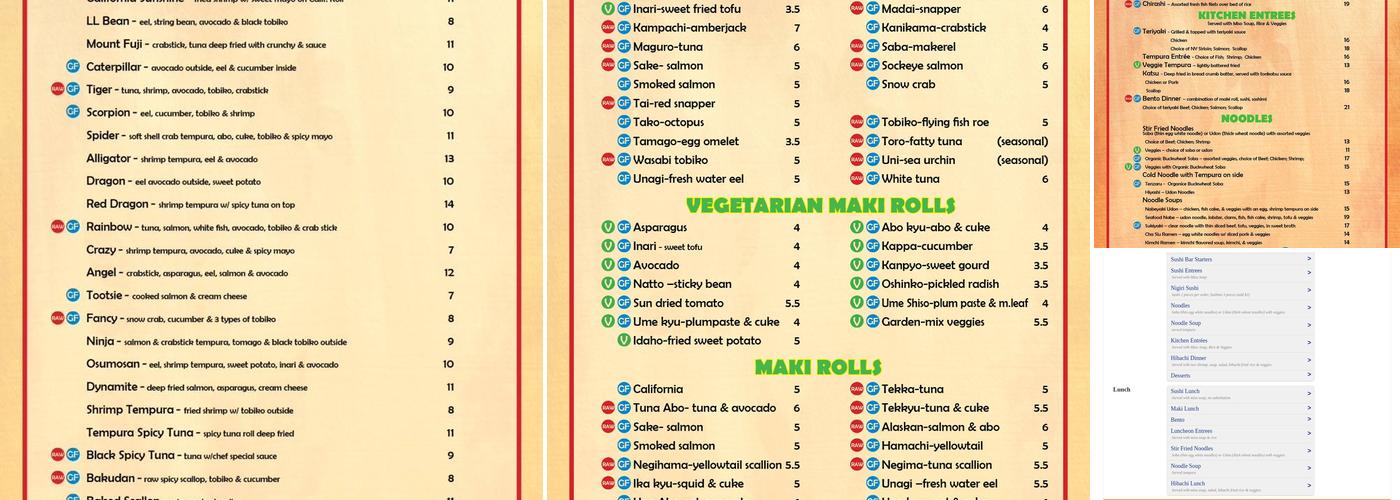 Aki Menu