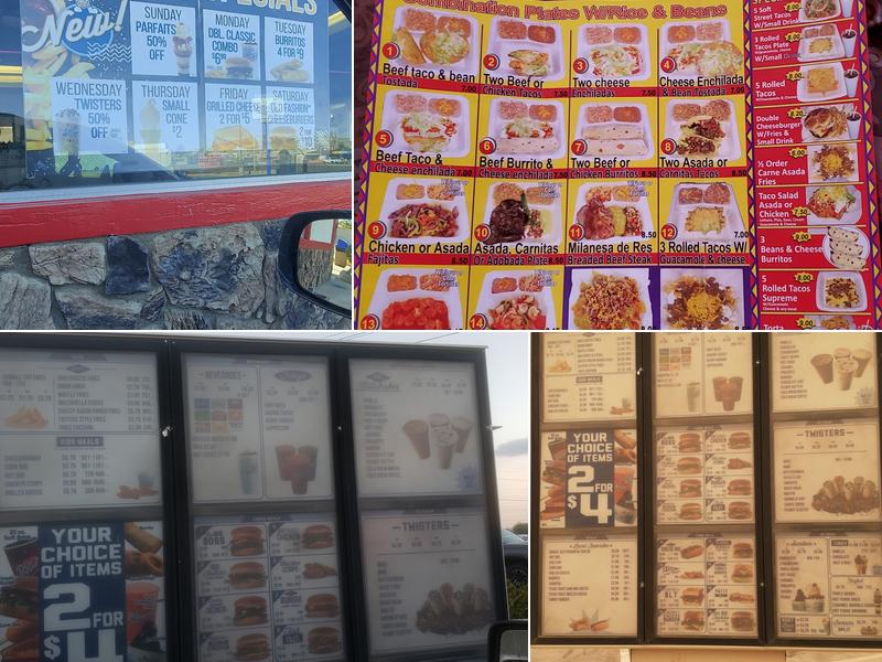 Fosters Freeze Menu
