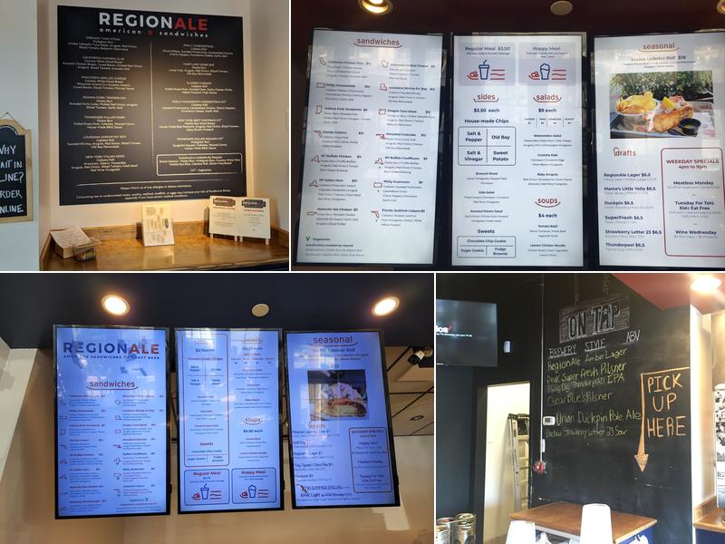 RegionAle Menu
