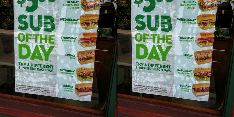 Subway Menu