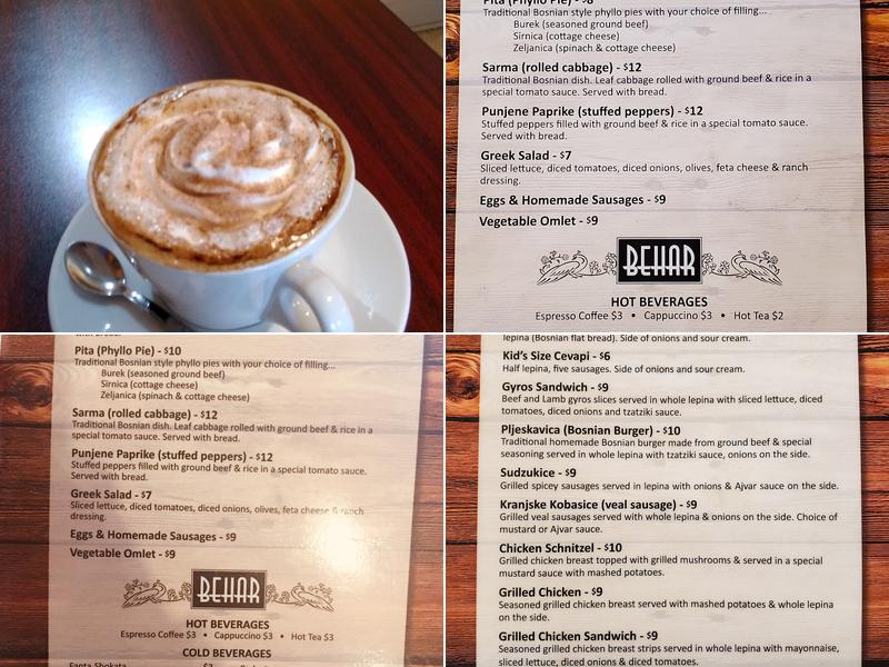 BEHAR CAFE Menu