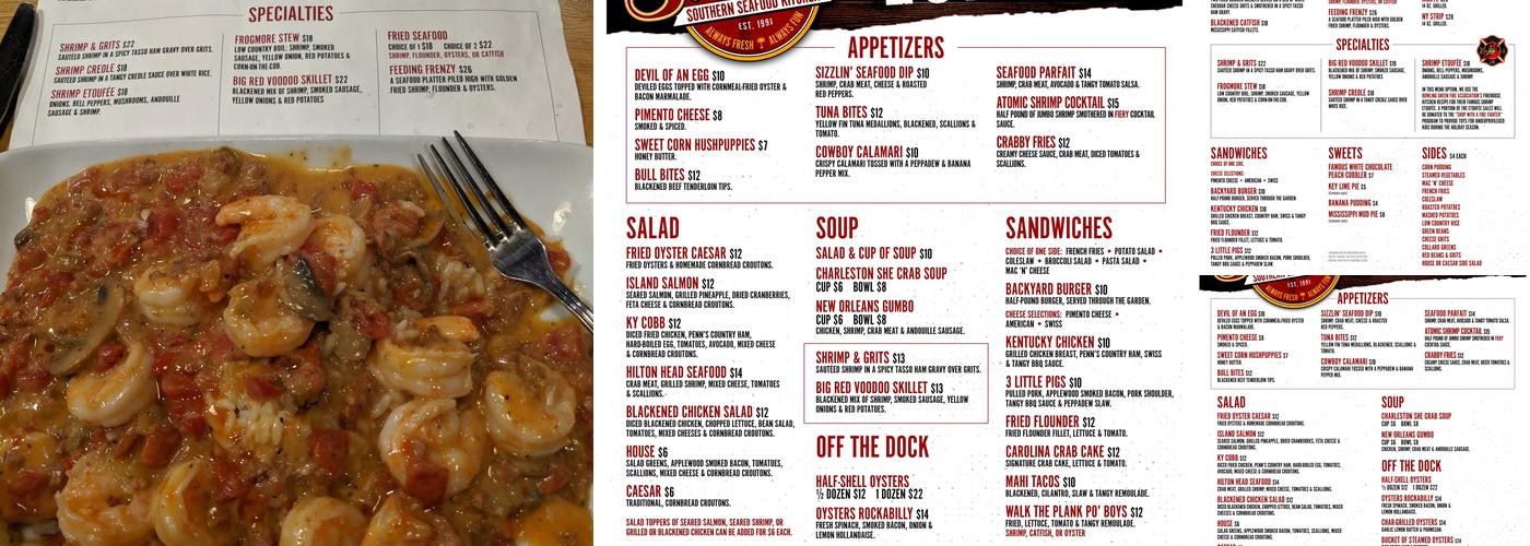 Steamer Menu