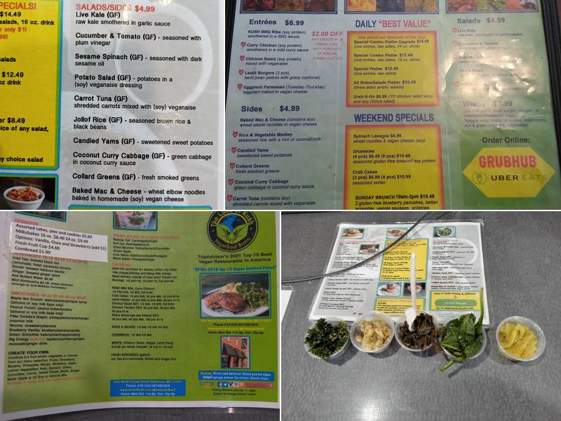 THE LAND of KUSH Menu