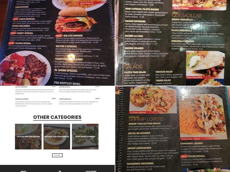 El Mazatlan Bar and Grill #6 Menu