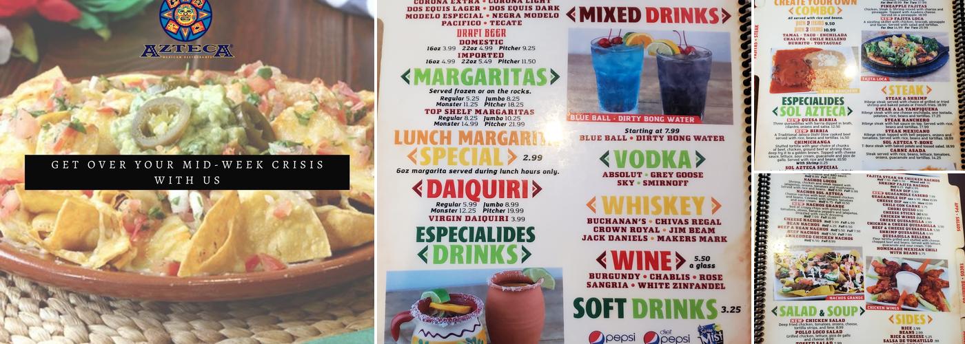 Sol Azteca Menu