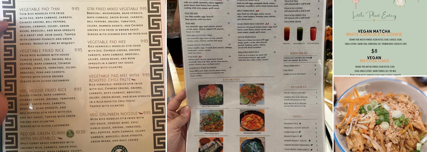 Thai Express Menu