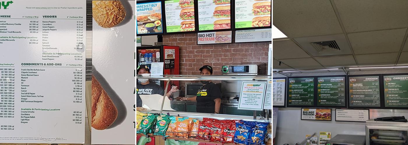 Subway Menu
