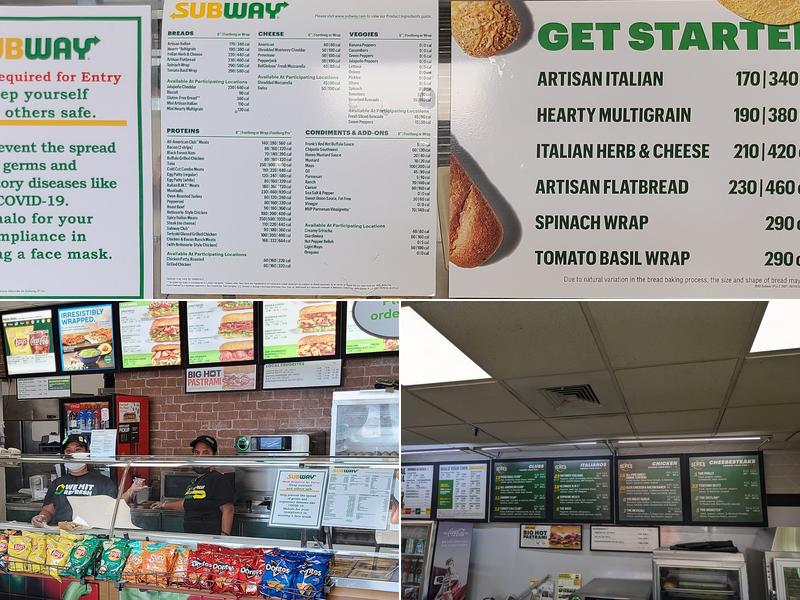 Subway Menu