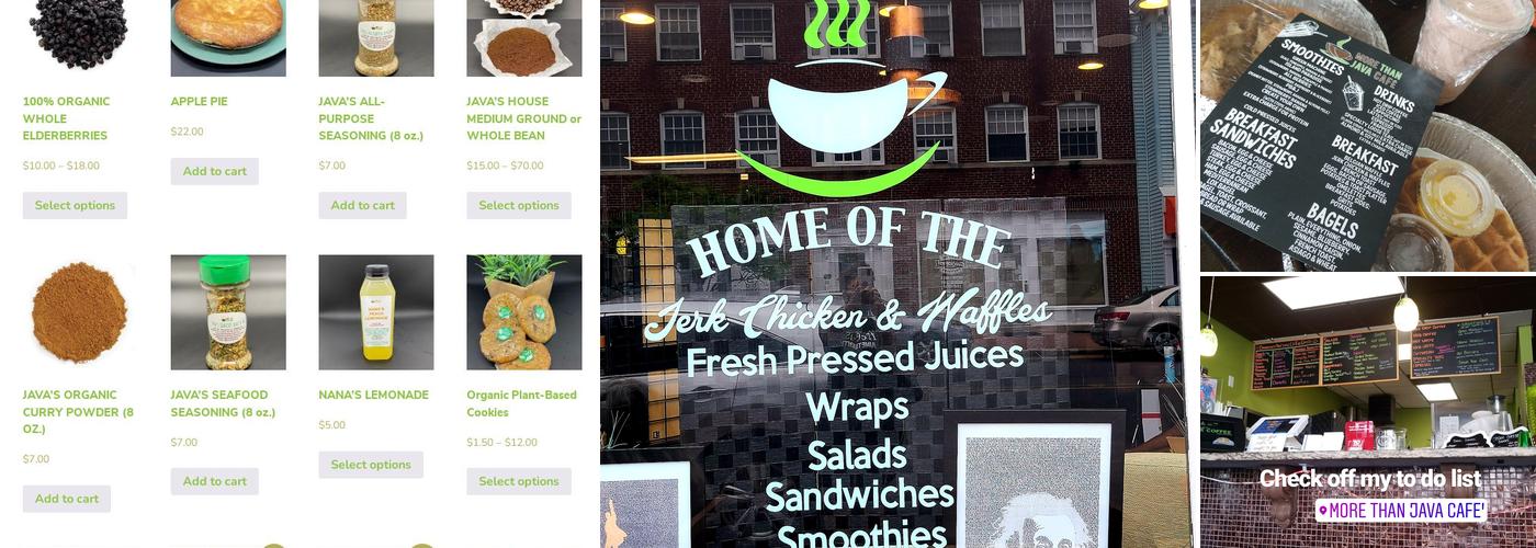 More Than Java Café Menu