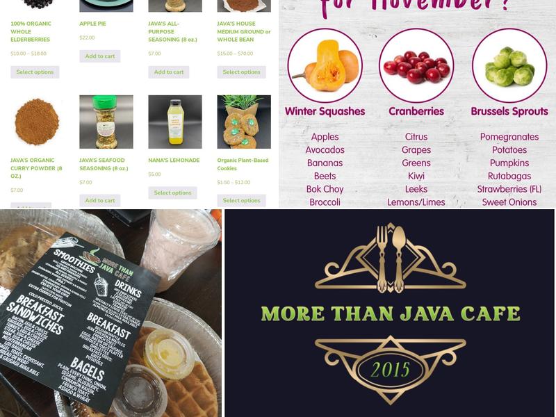 More Than Java Café Menu