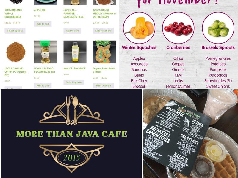 More Than Java Café Menu