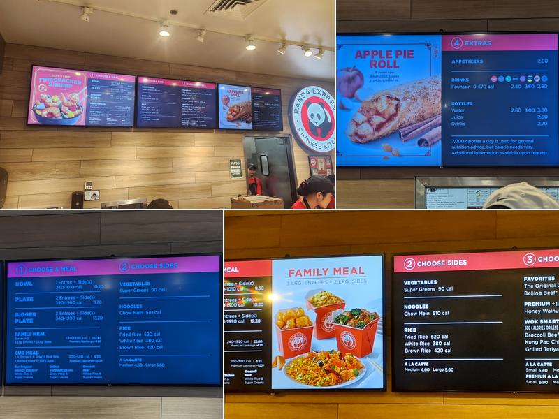 Panda Express Menu