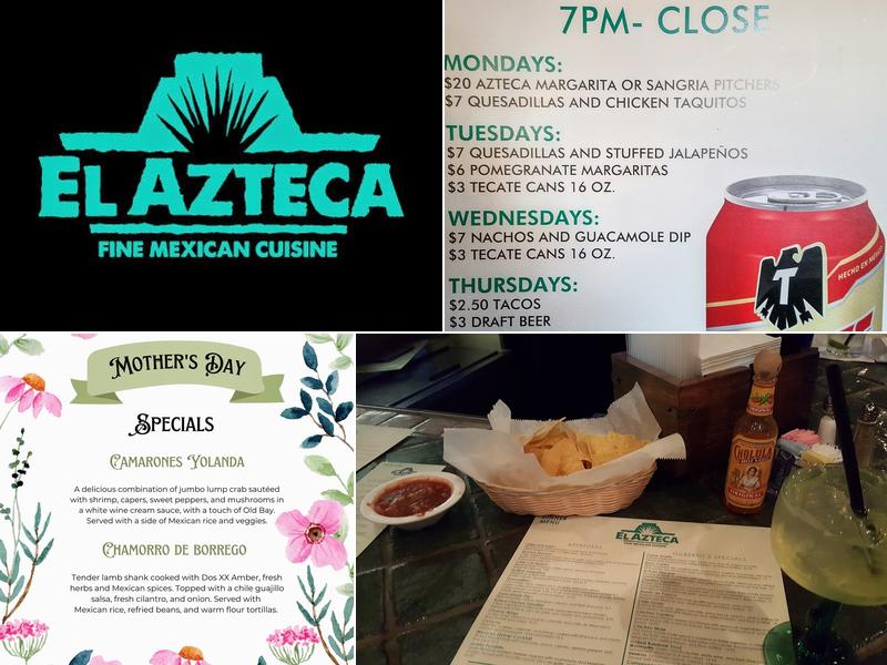 El Azteca Menu