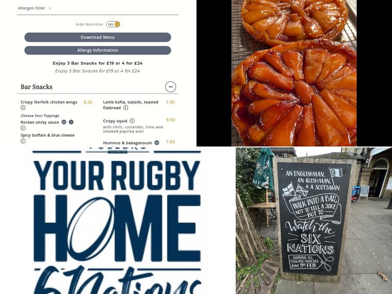 The Tap on the Line, Kew Menu