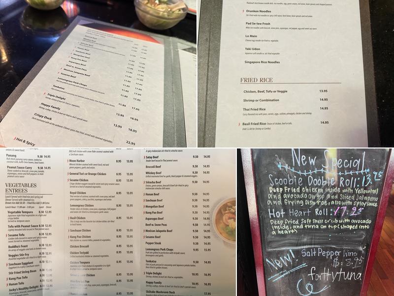 East Moon Asian Bistro Menu