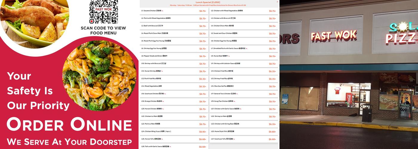 Fast Wok Menu