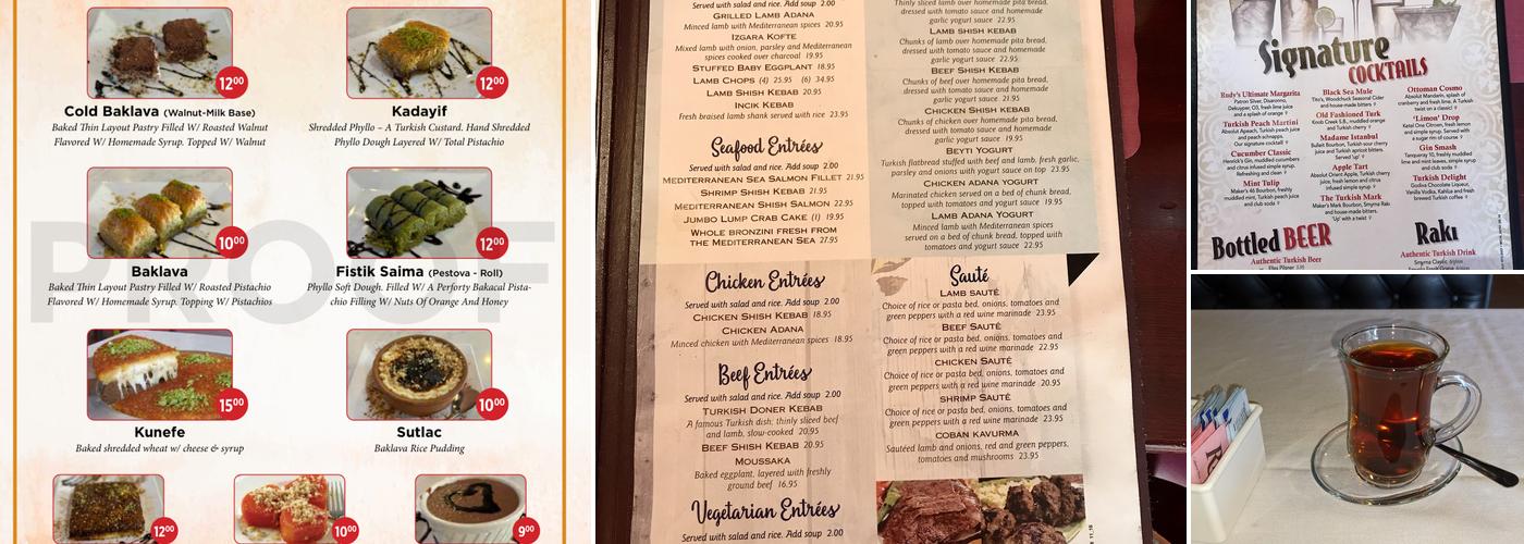 Rudy's Mediterranean Grill And Turkish Cuisine Menu