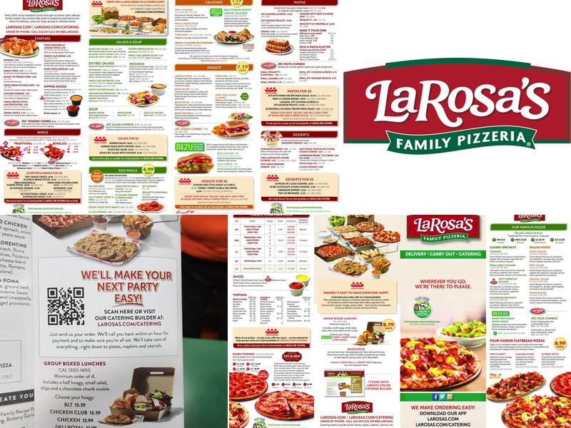 LaRosa's Pizza Queensgate Menu