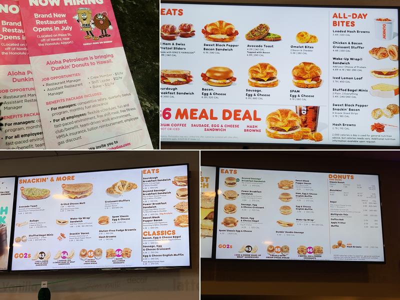Dunkin' Menu