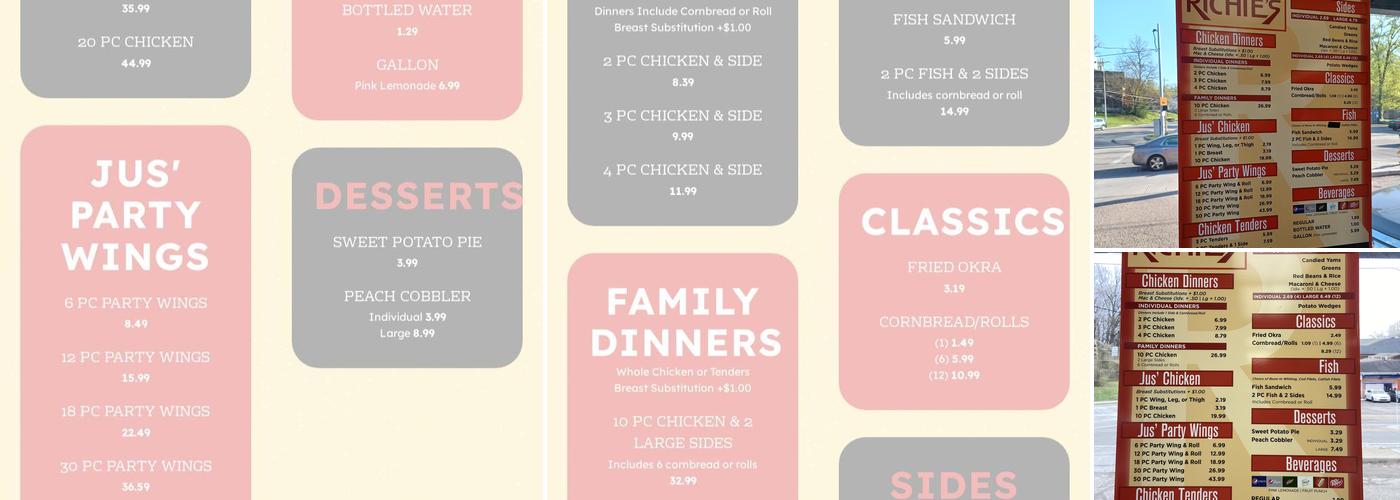 Richie's Chicken & Soul Menu