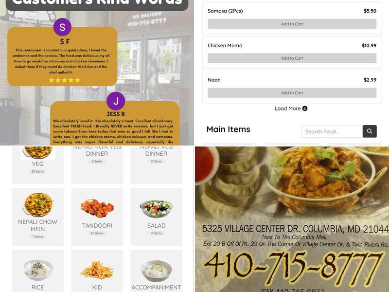 Curry & Kabob Restaurant Menu