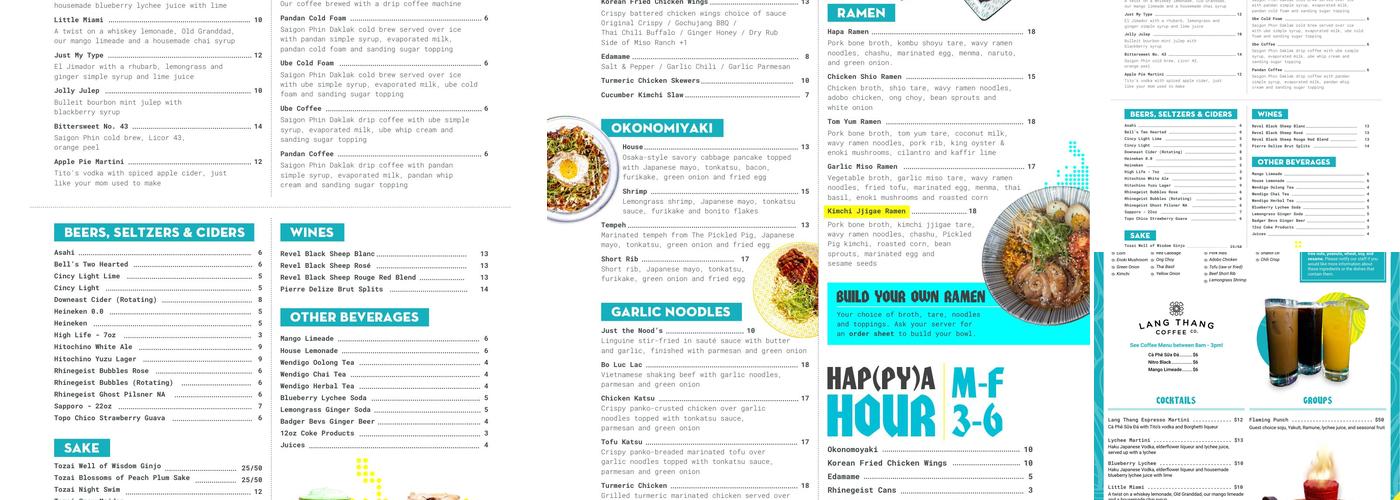 Quan Hapa Menu