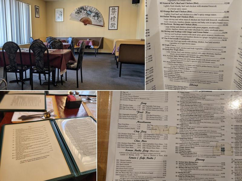 Fortune Express Menu