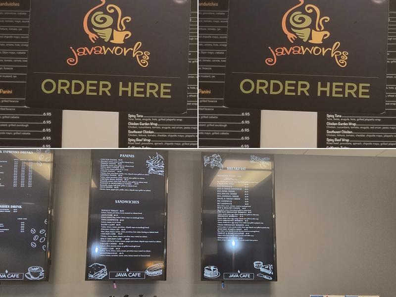 Java Cafe Menu