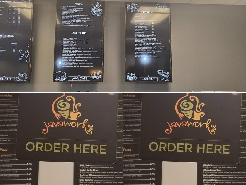 Java Cafe Menu