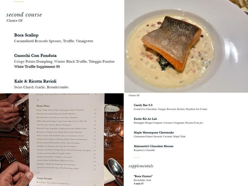 Boca Menu