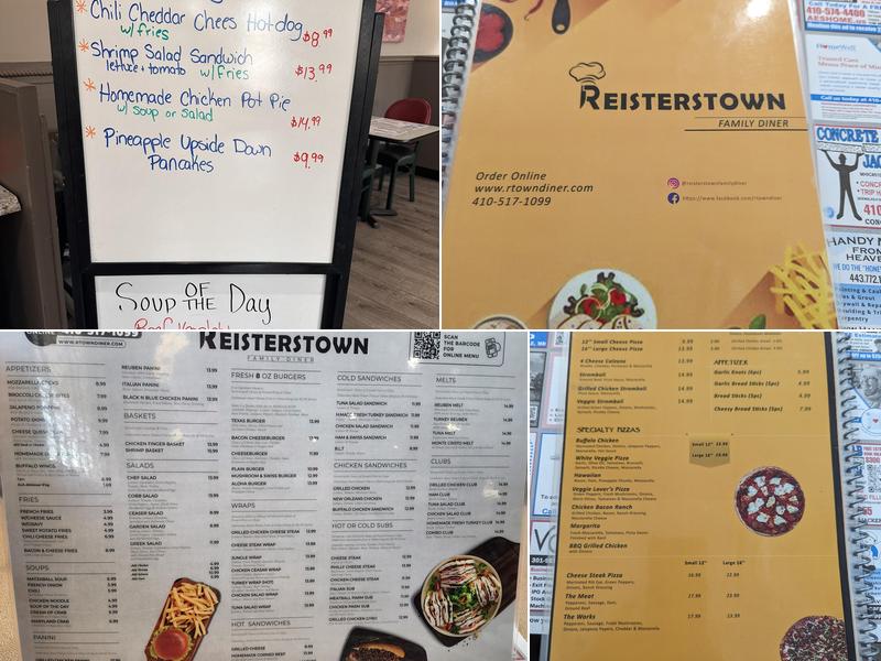 Reisterstown Diner Menu
