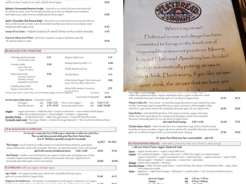 Flatbread Company Menu