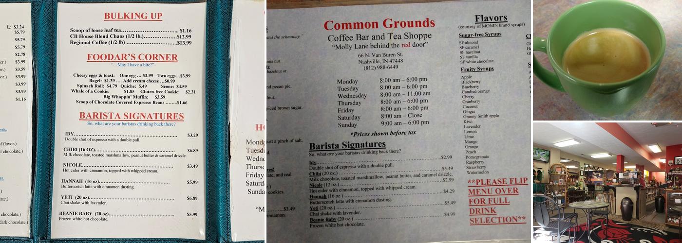 Common Grounds Menu