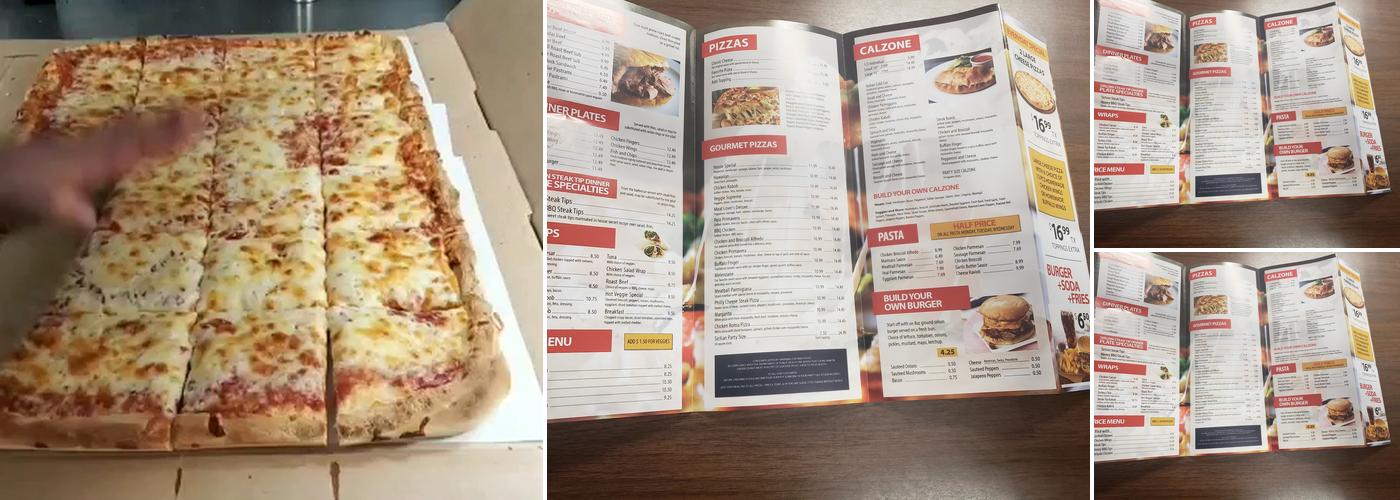 Louis Pizzas Menu