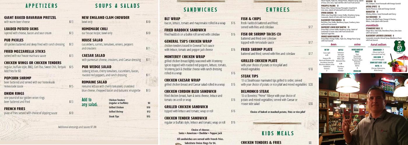Pub 97 Menu