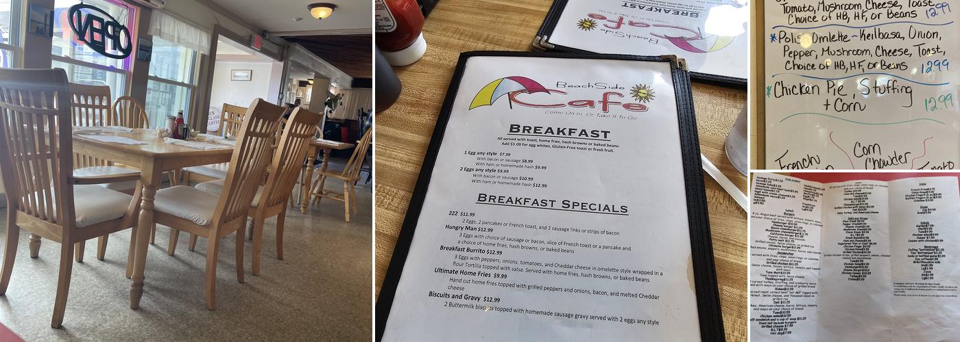 Vinnie's Beachside Café Menu