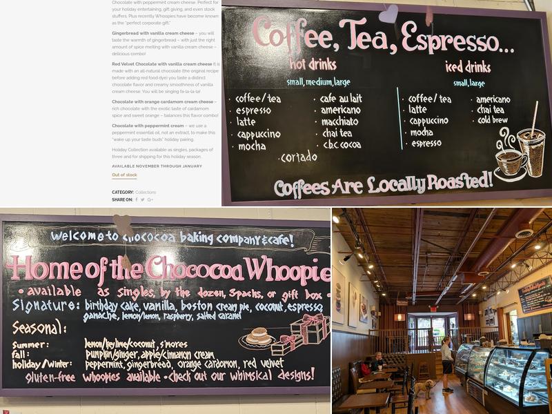 Chococoa Baking Co. & Cafe Menu