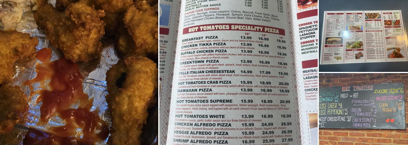 Hot Tomatoes Menu
